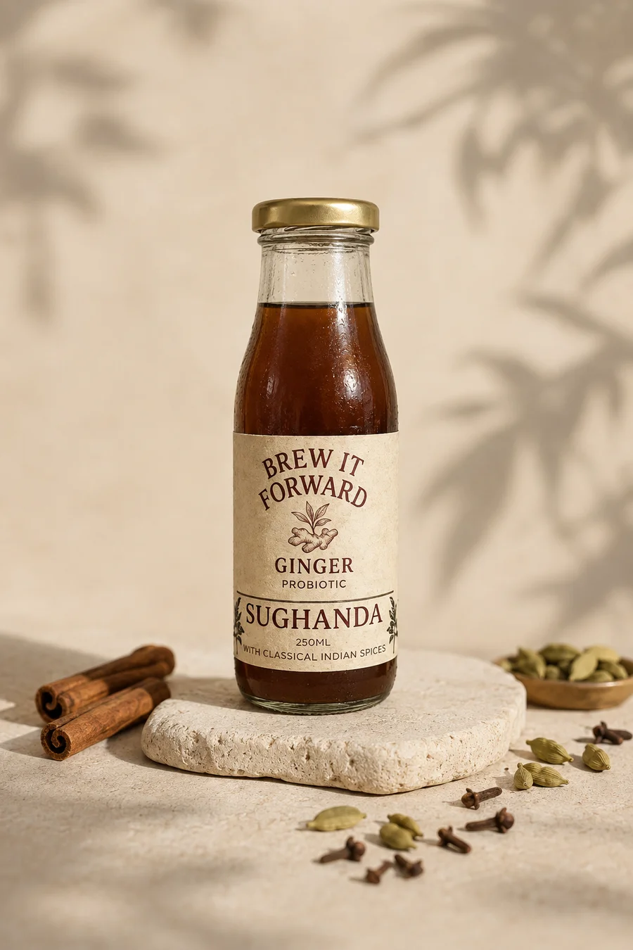 Sugandha ginger ferment with its original botanical label