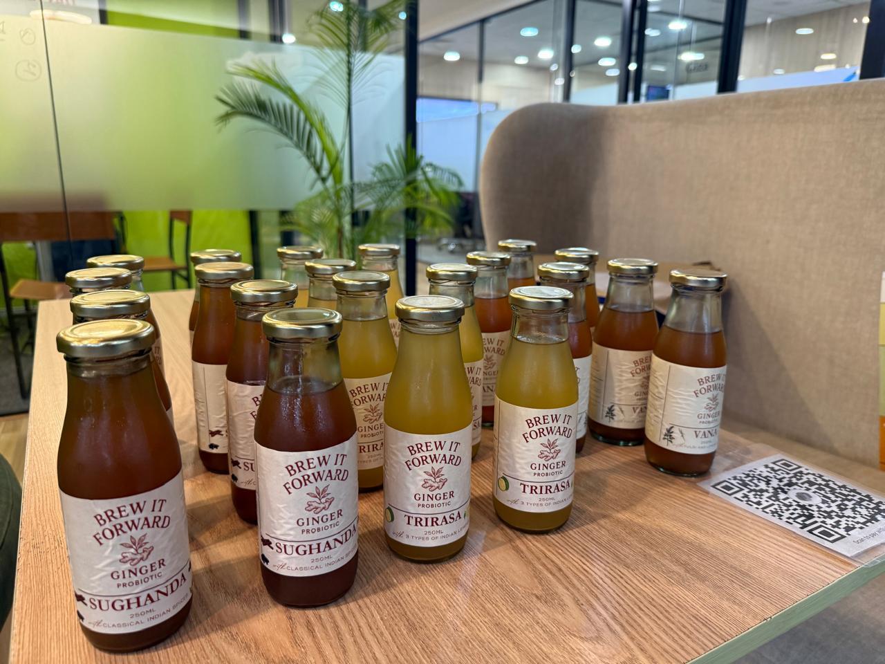 Brew It Forward bottles ready for a community tasting