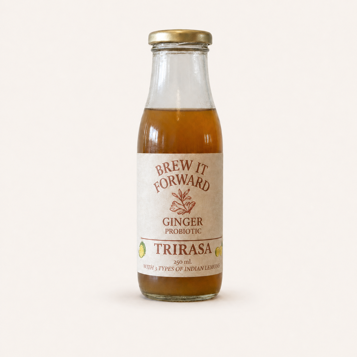Trirasa kombucha bottle